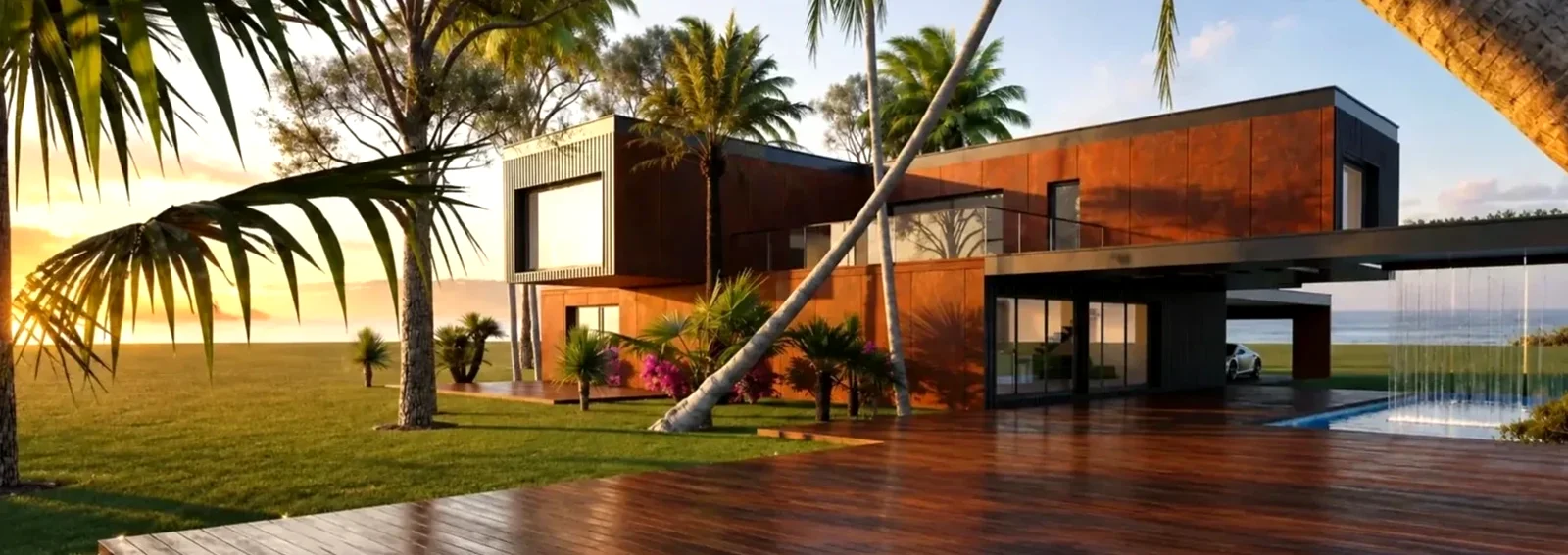 Villa Luxia 600 S au lever du jour